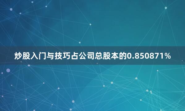炒股入门与技巧占公司总股本的0.850871%