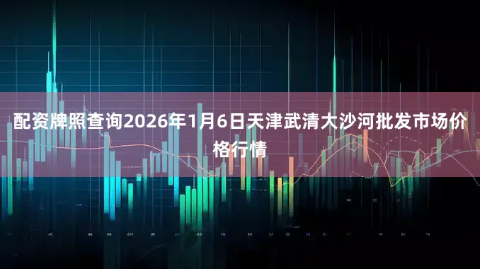 配资牌照查询2026年1月6日天津武清大沙河批发市场价格行情